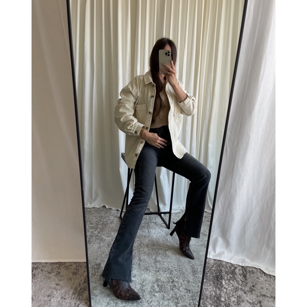 GALA CORDUROY SHIRT — In Ivory - Picture 6 of 8